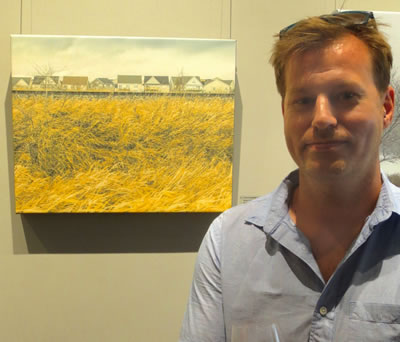 Artist Lyndon Wiebe and LITTLE HOUSES ON THE PRAIRIE
