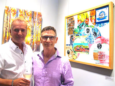 Gallery owner Calvin Hambrook and Curator Allen Shugar 